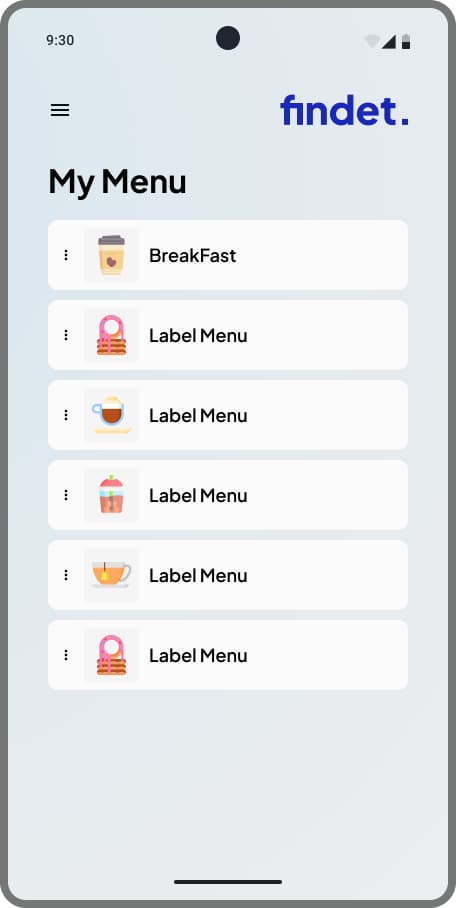 My menus